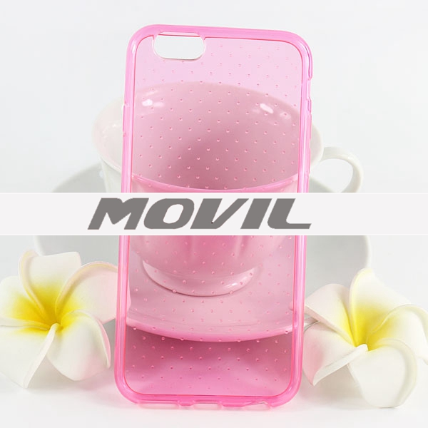 NP-1860 Transparente tpu funda para iPhone  6-0